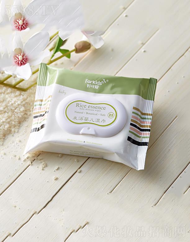 好可愛米湯嬰兒濕巾 25抽 柔軟無紡布